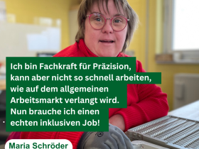 Ich will einen Job passend zu meinen Stärken und ohne Leistungsdruck - Kampagne #WirRedenMit
