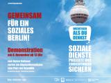 Großdemonstration am Mittwoch, den 8. November 2023 um 13.00 Uhr, Rotes Rathaus
